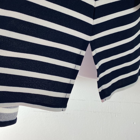Charter Club | Striped bell sleeve Top - Picture 5 of 16